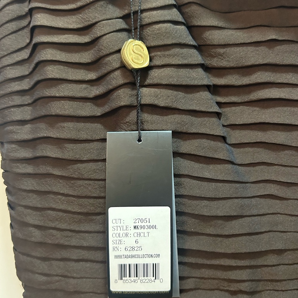 Tadashi Shoji Brown Tiered Ruffle Maxi Dress - Picture 7 of 11